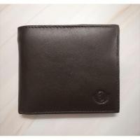 ราคา กระเป๋าสตางค์หนังวัวแท้​100%สีน้ำตาลเข้มแบบพับสั้น (22368981602)