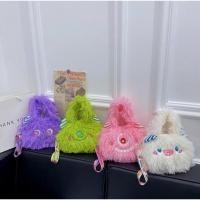 ราคา กระเป๋าสะพายข้าง กระเป่าแฟชั่นคล้องแขนได้ ขนฟูๆ ลายการ์ตูน น่ารักๆ (21080924661)