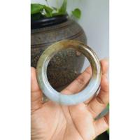 ราคา J101กำไลหยกพม่าสีเขียวเหลืองม่วง สีธรรมชาติ เนื้อเทียนกึ่งวุ้น (18413787266)