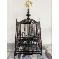 ราคา กรงนกหัวจุก 15 ซี่ หลังคาตรัง ไม้ขาวดำ (6712284274)