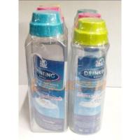 ราคา ขวดน้ำใส่ตู้เย็น อย่างดี พลาสติกเกรดดี 1 แพ็ค มี 3 ขวด ฝาคละสี!! กระบอกน้ำ ทรงกลม ทรงเหลี่ยม !! (6943511841)