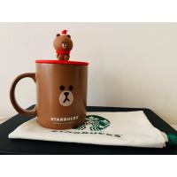 ราคา ☕️พร้อมส่ง☕️ Starbucks Line Friends Brown Bear Topper 12 oz. แก้วสตาร์บัคส์ x Line หมีบราวน์ (18242287120)
