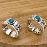 ราคา เงินแท้ 925, Seiko, แสงย้อนยุค, unisex, เทอร์ควอยซ์ญี่ปุ่น, แหวนเปิด (18376306394)