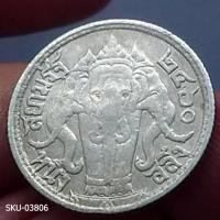 ราคา เหรียญเงิน หนึ่งสลึง พระบรมรูป-ตราไอราพต รัชกาลที่ 6 พ.ศ.2460 (11021519448)