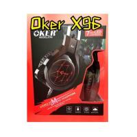 ราคา OKER หูฟังคอบมีไมค์คอมพิวเตอร์ รุ่น X96 (6518857050)