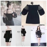 ราคา งานป้าย Areeya เดรสปาดไหล่ สีดำ (127758092)