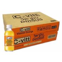 ราคา ซีวิท C-vitt เครื่องดื่มวิตามิน รสออเร้นจ์ ส้ม ขนาด 140ml/ขวด ลังละ30ขวด (23158419981)