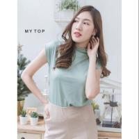ราคา MY TOPเสื้อคอปีนแขนล้ำ (5721150309)