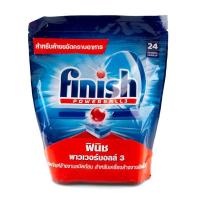 ราคา Finish ฟินิช ผลิตภัณฑ์ล้างจานชนิดก้อน สำหรับเครื่องล้างจานอัตโนมัติ 24 ก้อน 406 กรัม (3415268229)