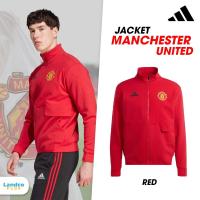 ราคา Adidas อาดิดาส เสื้อแจ็คเก็ต เสื้อแขนยาว แมนยู FB M Jacket Manchester United Anthem IA8564 RD (3800) (21484670748)