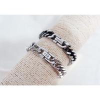 ราคา กำไลข้อมือสแตนเลสแท้ สลักชื่อฟรี 2 สี สีเงิน , สีดำรมควัน (5686921229)