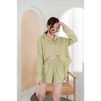 ราคา ชุดเซทลินิน ชุดเซท เสื้อเชิ้ต+กางเกงขาสั้น ชุดเซท2ชิ้น ผ้าลินินแท้ งานสวย เสื้อเชิ้ตเว้าหน้า เสื้อเชิ้ต ครอปเชิ้ต (14935787040)