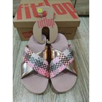 ราคา Fitflop Lulu Silky Weave Slide Coral Pink (15618563663)