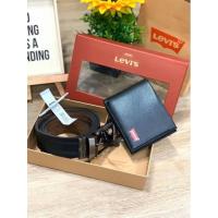 ราคา Set ขายดีLevi’s Belt and Wallet Gift Set กระเป๋าสตางค์+เข็มขัดหนังใช้ได้สองด้าน ของแท้Outlet (11416046262)