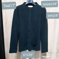 ราคา เสื้อไหมพรมสีดำมือสอง (15704172916)