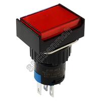ราคา L16A-003-5P-DZ สวิทช์กดติด-กดดับ (Maintain) ∅16mm OFF-ON DC 24V สีแดง (Red) (19781334430)