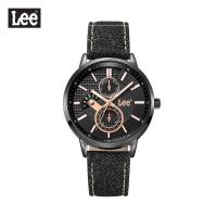 ราคา Lee นาฬิกาข้อมือ Metropolitan LEF-F161ABV1-1R แบรนด์แท้ USA สายหนังหุ้มยีนส์สีดำ กันน้ำ ระบบอนาล็อก (4513738723)