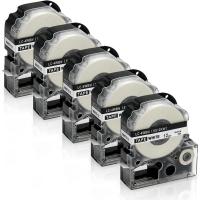 ราคา ริบบิ้นเครื่องพิมพ์ฉลาก Epson LK-4WBN LC-4WBN SS12KW 12 มม. สําหรับ LabelWorks LW-K200 LW-K300 LW-K400 LW-C410 LW-600P 700 TepraPro SR-RK1 RK2 GL1 สีดําบนพื้นขาว 5 แพ็ค (20155490230)