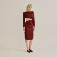 ราคา SILA Chloe dress เดรสออกงาน สี Plum (3639346602)