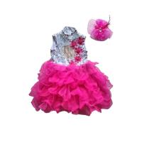 ราคา ชุดดรัมเมเยอร์ เชียร์ลีดเดอร์ สีชมพู สำหรับเด็ก3-5ปี (22871668789)