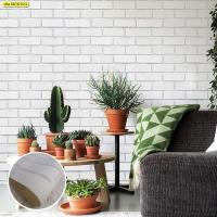 ราคา วอลเปเปอร์ติดผนังลายอิฐสีขาว ตกแต่งผนังลายอิฐสไตล์ลอฟท์ (16874611438)