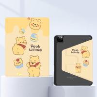 ราคา เคสไอเเพด pooh winnie for เคสไอแพดกันกระแทก Air4/Air5 gen6/7/gen8/gen9 pro11 gen10 360°หมุนตั้ง/นอนได้ เคสหนังอะคริลิคใส (23436539693)