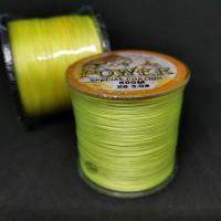 ราคา POWER 500เมตร สายตกปลา 100% PE ถัก8เส้น ( X8) เบอร์ 3.0 4.0 5.0 6.0 8.0สีเหลือง เหนียวๆ (1723643460)