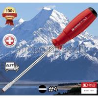 ราคา PB Swiss Tools ไขควงปากแบน เบอร์ 4 รุ่น PB 8140.4 ด้ามยาง แกนยาว 80/150/200/250/300 มม. (11696997891)