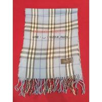 ราคา ผ้าพันคอสีฟ้า ลายburberry (114910415)