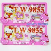 ราคา กรอบป้ายทะเบียน คิตตี้ HELLO KITTY สีชมพู 2 (2193678478)