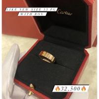 ราคา Like new Cartier Love รุ่นหนา Size 53 Pinkgold18K (14859134856)