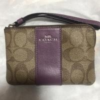 ราคา กระเป๋าสตางค์ COACH มือ2(ไซด์S) คล้องมือ แท้100% (6558212955)