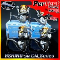 ราคา รอกสปินนิ่ง ASHINO รุ่น CM 1000/2000/3000/4000/5000/6000 (สีเงิน-ทอง) (20956314481)
