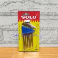 ราคา SOLO No.912 กุญแจหกเหลี่ยม กุญแจท๊อกซ์ ประแจตัวแอลหกแฉก ท๊อกซ์ มีรูกลาง ประแจตัวแอล 7 ชิ้น (5770046352)