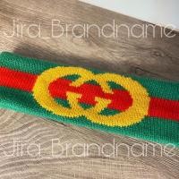 ราคา Gucci green Web wool headband with Interlocking G (14101288002)
