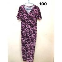 ราคา เดรสลายทหารสาวอวบผ้ายืด (16680991996)