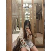 ราคา choose.my.used ส่งต่อเชิ้ตครอปยางยืดปักลายดอก เชิ้ตวินเทจ แฟรี (18582638512)