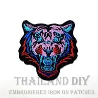 ราคา ตัวรีดติดเสื้อ งานปัก เสือ หัวเสือ ลายสัตว์ สีสวย Tiger Head Patch WOP DIY ตัวรีด อาร์มติดเสื้อ กางเกง กระเป๋า หมวก (15227678423)