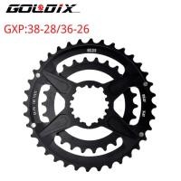 ราคา GOLDIX GXP ใบจานหน้าจักรยาน MTB 2 ชั้น ขนาด 28-38/26-36 ฟัน สำหรับ SRAM 11/12S NX XX XO GX Aluminum Alloy CNC Machining (20663001227)