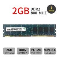 ราคา Ramaxel 2GB DDR2 800MHz PC2-6400U 240pin สก์ท็อปพีซี RAM หน่วยความจำ DIMM Intel AD22 (2167605347)