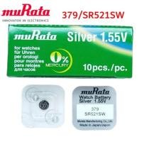 ราคา ถ่านกระดุม Murata 379/SR521SW (แพ็คเกจใหม่) Silver Oxide Battery 1.55V COIN ถ่านนาฬิกา (MADE IN JAPAN) EXP.2025 (18764914829)