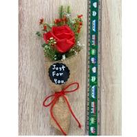 ราคา ช่อดอกไม้จิ๋ว​ เป็นดอกไม้ประดิษฐ์ เก็บได้นานหลายสิบปี เรียบ หรู ดู ดี น่ารักมากค่ะ แจ้งโทนสีได้ค่ะ โทนสีฟ้า โทนสีแดง (6517553995)