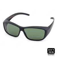 ราคา แว่นกันแดดแบบสวมทับแว่นสายตา เลนส์โพลาไรซ์ CU2 Fit Over Polarized 022 สีดำด้าน/เลนส์เทาอมเขียว G15 (2641076274)