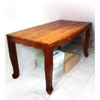 ราคา ชุดโต๊ะทานข้าว ชุดโต๊ะอาหาร ทุกชิ้นเป็นไม้เนื้อแข็ง(ไม้มะค่า)เนื้อไม้มีลายไม้สวยเงางาม (21637256116)