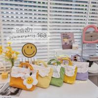 ราคา [พร้อมส่ง] กระเป๋าสุดน่ารัก สไตล์เกาหลี กระเป๋าถือ กระเป๋าผ้า แคนวาส (10211442598)