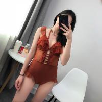 ราคา Sale ตัวสุดท้าย ชุดว่ายน้ำซีทรู ชุดว่ายน้ำวันพีช ชุดว่ายน้ำสีส้มอิฐ (3027705030)