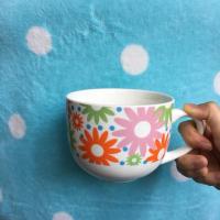 ราคา แก้ว แก้วมัค ลายดอกไม้ ใบใหญ่ (2355452441)