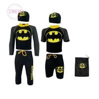 ราคา ชุดว่ายน้ำเด็กชาย รุ่นเด็กเล็ก boy swimwear ชุดว่ายน้ำ เสื้อกางเกง ลายการ์ตูน ซุปเปอร์ฮีโร่ แบทแมน BATMAN ชุดว่ายน้ำเด็ก (10445874165)