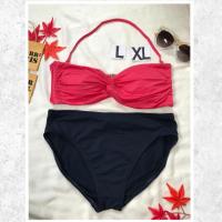 ราคา ชุดว่ายน้ำ ชุดทูพีช Two-piece / Bikini ไซส์ L-XL ( อก 38-42 สะโพก 40-45) (1194800296)