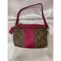 ราคา กระเป๋าคล้องมือ COACH แท้ 2 ซิป มือสอง (19212535175)
